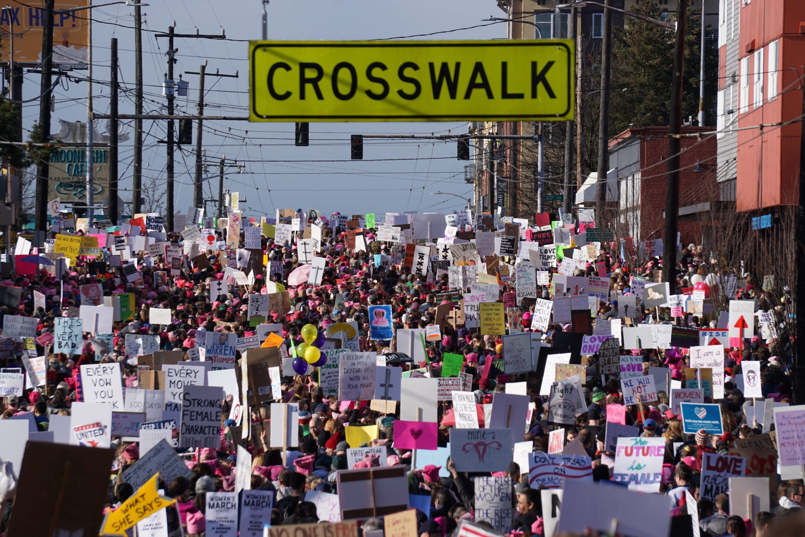 Women’s March stretches from Central District to the Seattle Center