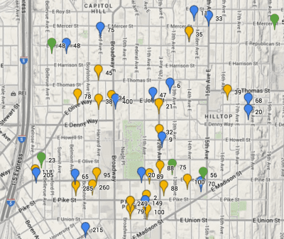 Mapping the 26 apartment buildings under construction on Capitol Hill ...