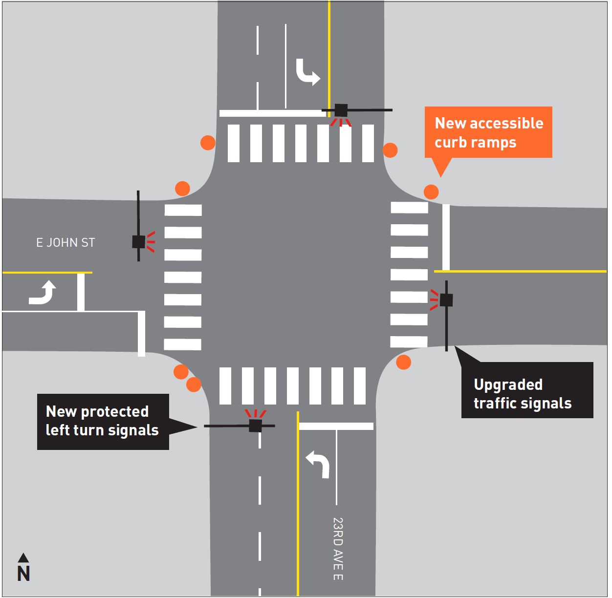 One Of Seattle’s Most Dangerous Intersections For Red-light Crashes ...